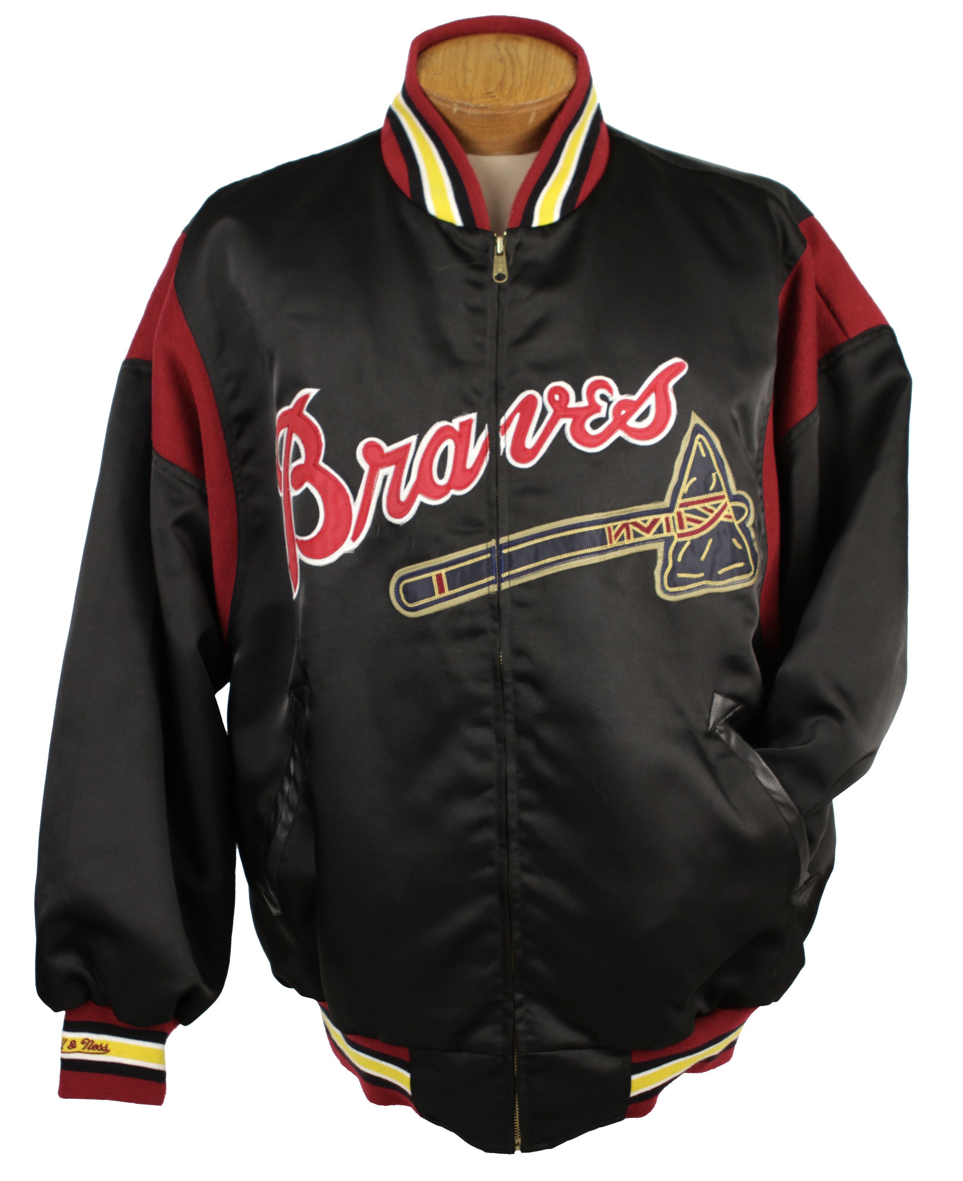 Lot Detail - 1990s Milwaukee Braves Mitchell & Ness Zip Up Jacket