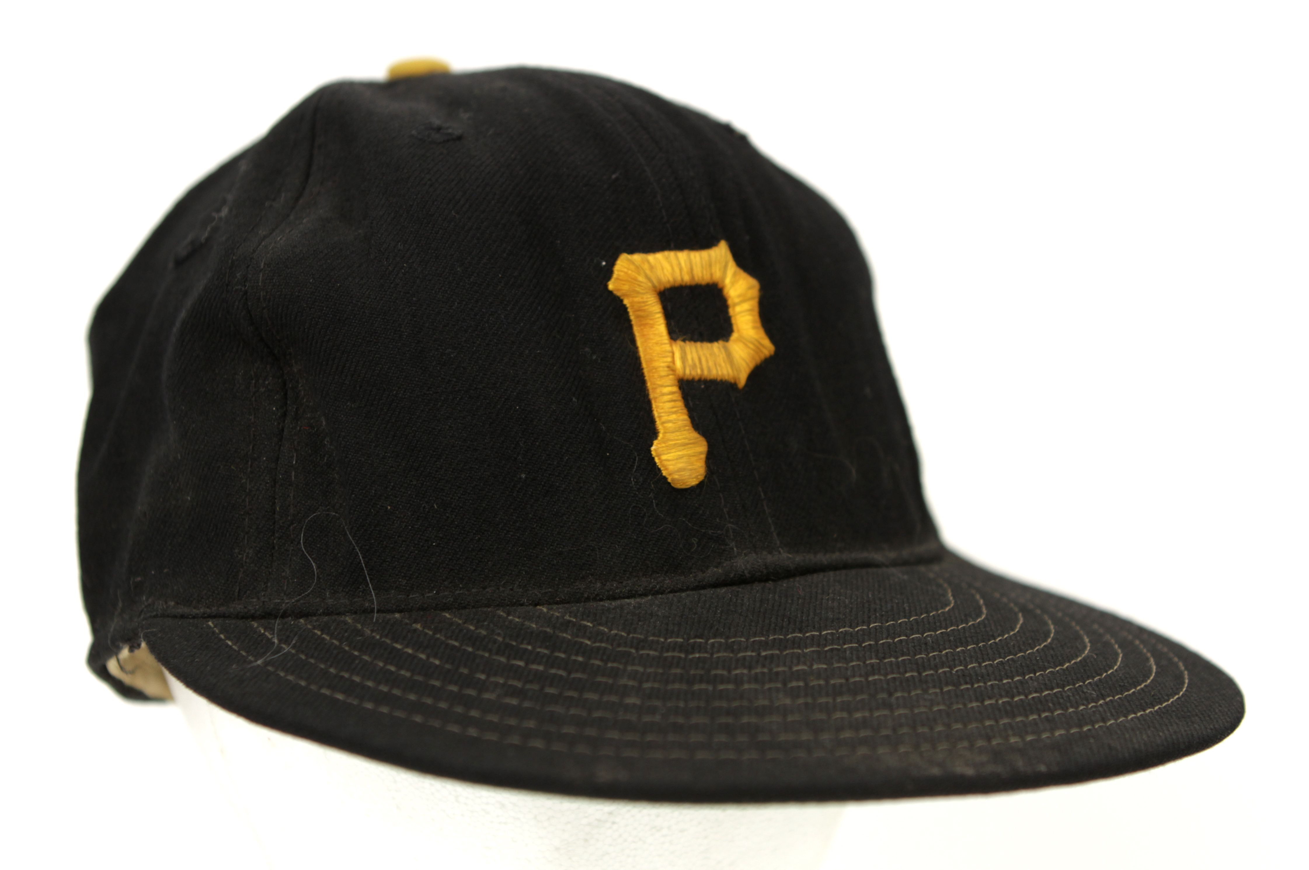 Lot Detail - 1960-70s Pittsburgh Pirates Game Worn #42 Cap (MEARS