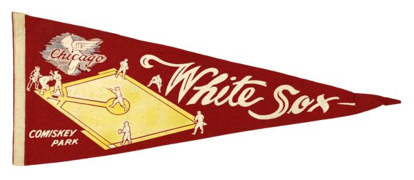 1950s Chicago White Sox Full-Size Pennant - Lot of 2 