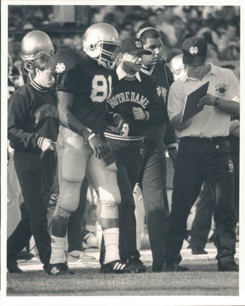 1984-95 Tim Brown Oakland Raiders Notre Dame Fighting Irish "TSN Collection Archives" Original Photos (Sporting News Collection Hologram/MEARS Photo LOA) - Lot of 26