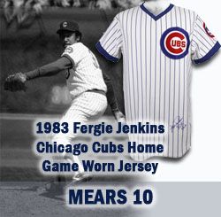 Lot Detail - 1983 Fergie Jenkins Chicago Cubs Game Worn Signed Jersey Final  Season (MEARS A10 & JSA)