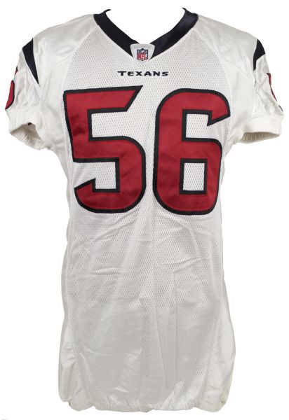 2009 Brian Cushing Houston Texans Game Worn Jersey - Rookie Season (MEARS Auction LOA & JSA)