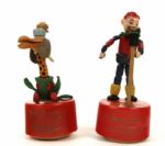 1950s circa Howdy Doody and Flub-A-Dub Jointed Dolls