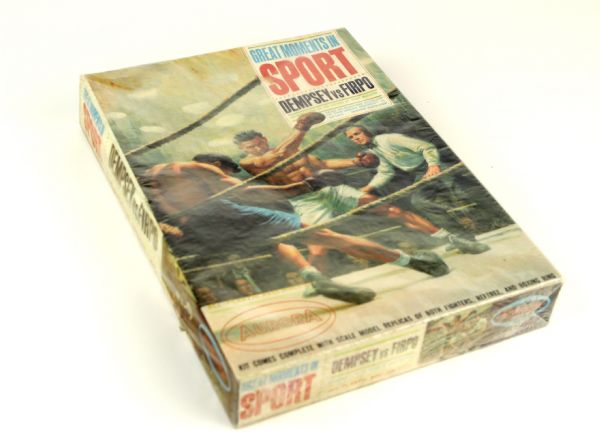 1965 Great Moments in Sports Jack Dempsey vs. Luis Firpo Complete Puzzle in Original Box MISB