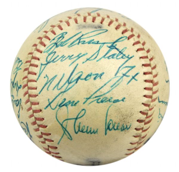 1960 Chicago White Sox Team Signed Baseball w/19 Sigs. Incl. Ted Kluszewski Sweet Spot & Nellie Fox Bold Signatures - JSA 