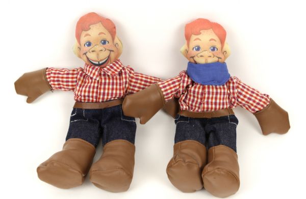 1980s circa Howdy Doody Polyester Doll - Lot of 2