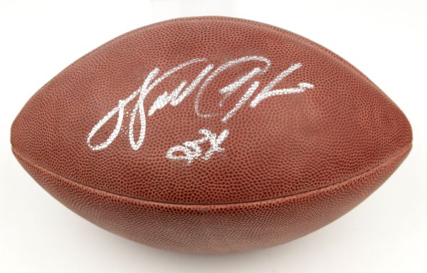 1990s Walter Payton Chicago Bears Signed ONFL (Tagliabue) Football Gorgeous Signature - JSA