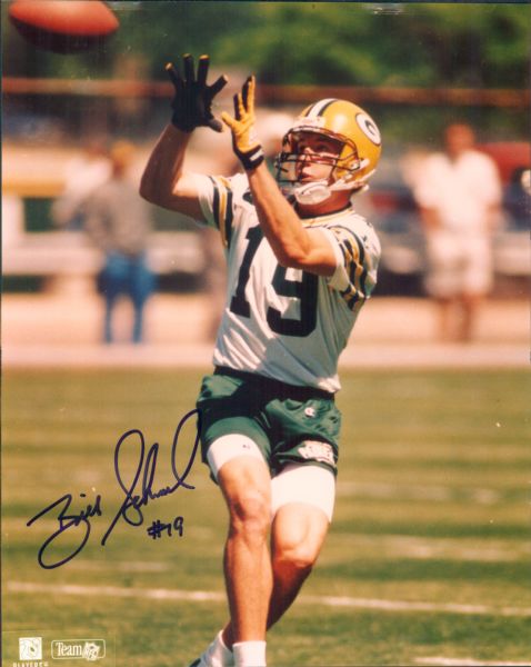 1990s Bill Schroeder Green Bay Packers Signed 8" x 10" Photo (MEARS Auction LOA)