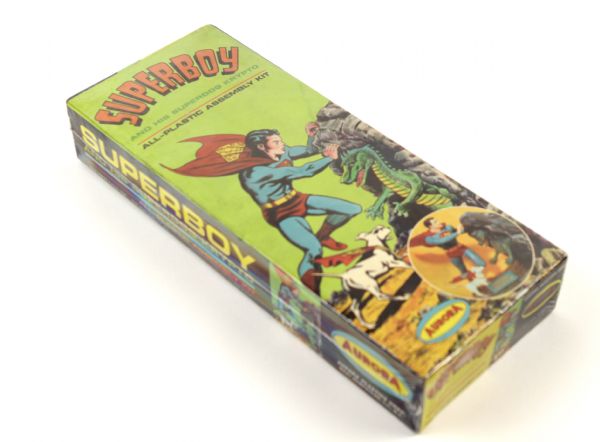 1960s circa Superboy And Krypto All-Plastic Assembly Kit