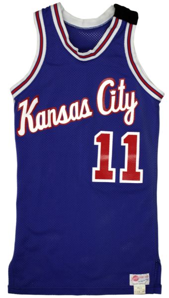 1980-81 Lloyd Walton Kansas City Kings Game Worn Jersey w/Memorial Band (MEARS LOA)