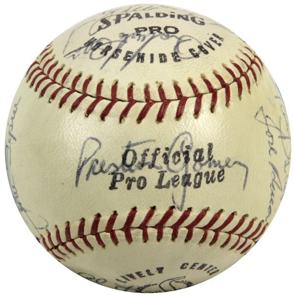 Lot Detail - 1969 San Diego Padres Team Signed Baseball Incl. 24 Sigs ...