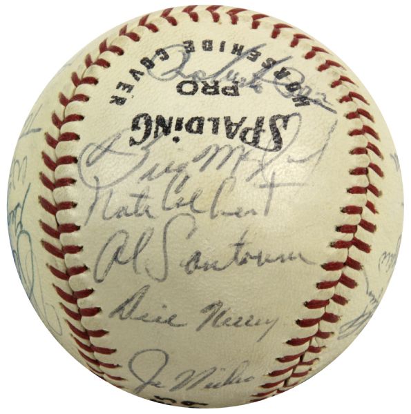 Lot Detail - 1969 San Diego Padres Team Signed Baseball Incl. 24 Sigs ...