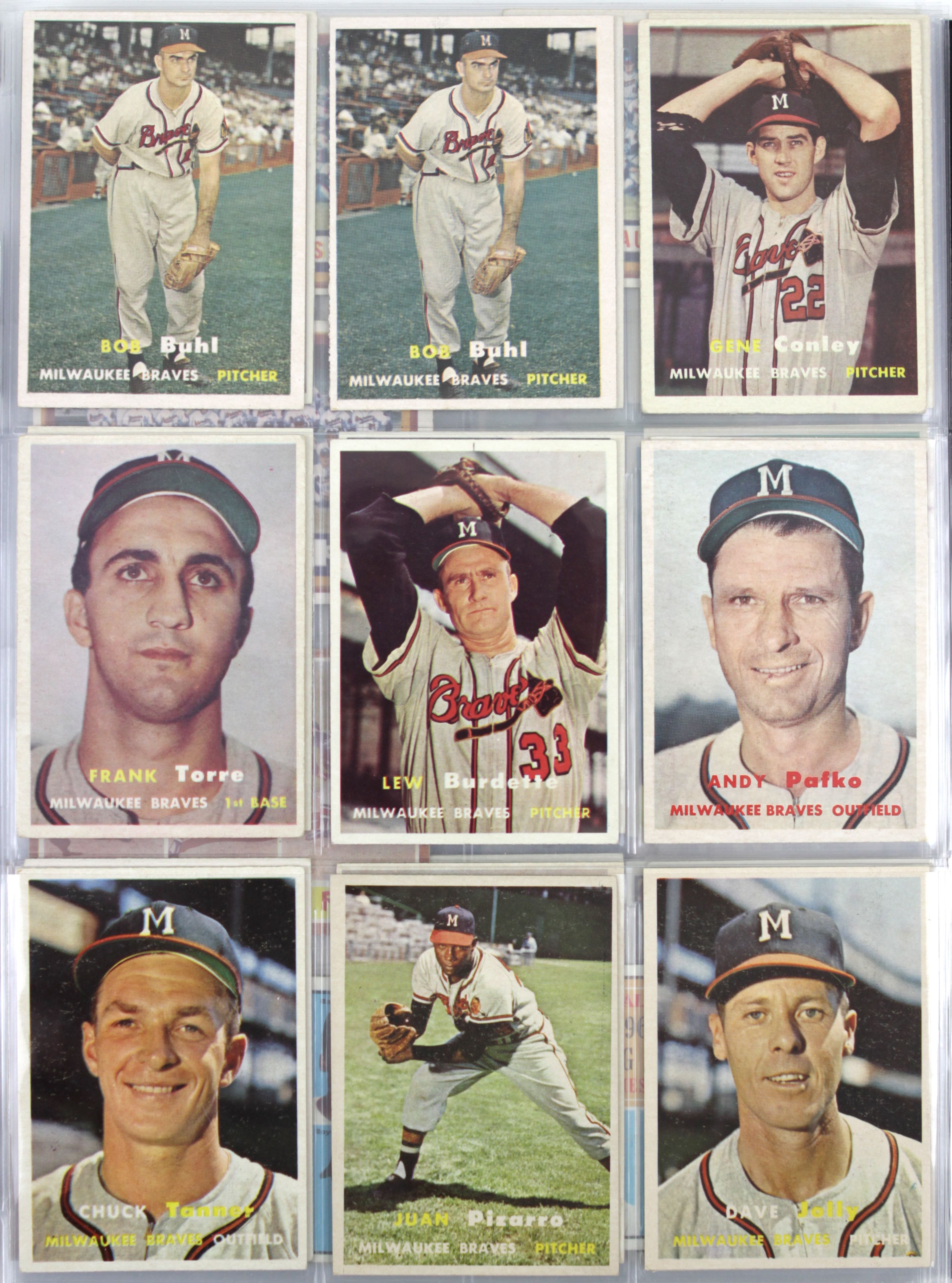 Lot Detail - 1953-65 Milwaukee Braves Card Collection - 170 Total w ...