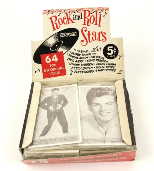 1958 Rock & Roll Stars Trading Cards - Lot of 36 Unopened 3 Packs  