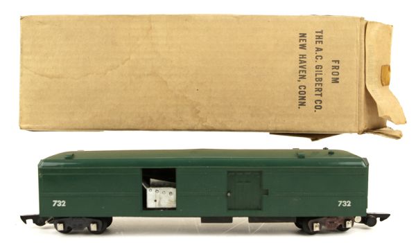 1940 American Flyer Trains 3/16" Scale Model #714 Log Unloading Car