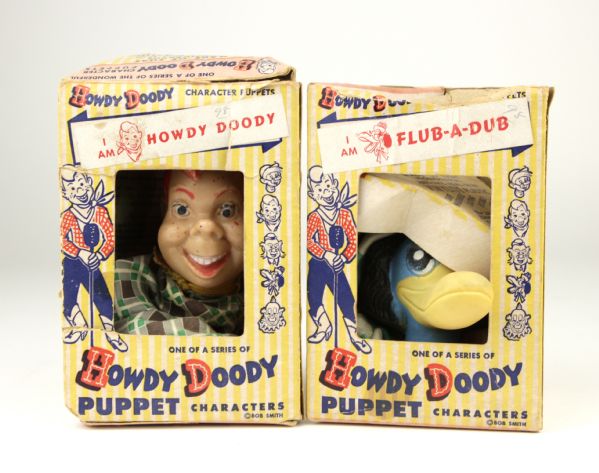 1951 Howdy Doody & Flub-A-Dub Hand Puppets
