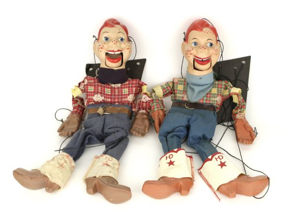 1955-60 Howdy Doody 15" Marionette Dolls - Lot of 2