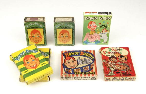 1950s Howdy Doodys Christmas 8 MM Film & Lot of 6 Card Games