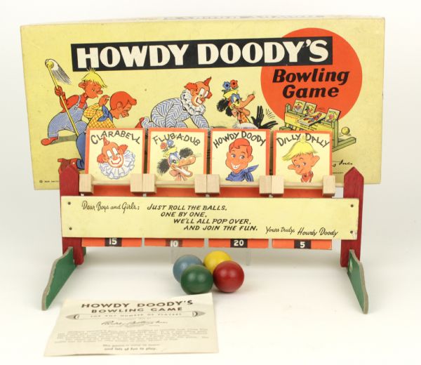 1949 Howdy Doodys Bowling Game In MIB 