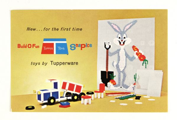 1965 Bugs Bunny Walt Disney Postcard Toys by Tupperware 
