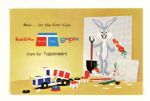 1965 Bugs Bunny Walt Disney Postcard Toys by Tupperware 
