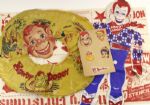 1950s Inflatable Howdy Doody Doll & Innertube Paper Mask and Christmas Decorations