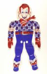 1950's Inflatable Howdy Doody Doll & Innertube Paper Mask and Christmas Decorations