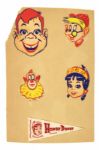 1950's Inflatable Howdy Doody Doll & Innertube Paper Mask and Christmas Decorations