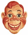 1950's Inflatable Howdy Doody Doll & Innertube Paper Mask and Christmas Decorations