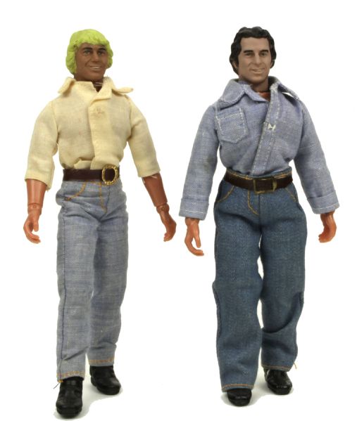 1980-81 Bo and Luke Dukes Of Hazzard 8" MEGO Type 2 Action Figures (MEARS LOA)