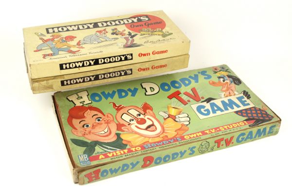 1949 Howdy Doody Board Game - Lot of 3 