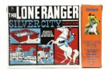 1950s The Lone Ranger Silver City Play-Case & Figure - In Original Display 