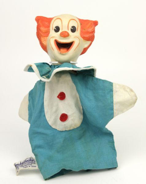1950s Capitol Records Clown 8" Hand Puppet - Rare 