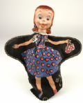 1950s Polka Dottie Rootie Kazootie Show 10" Hand Puppet Very Scarce