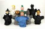 1960s Wizard of Oz Characters 10" Hand Puppets - Set of 8