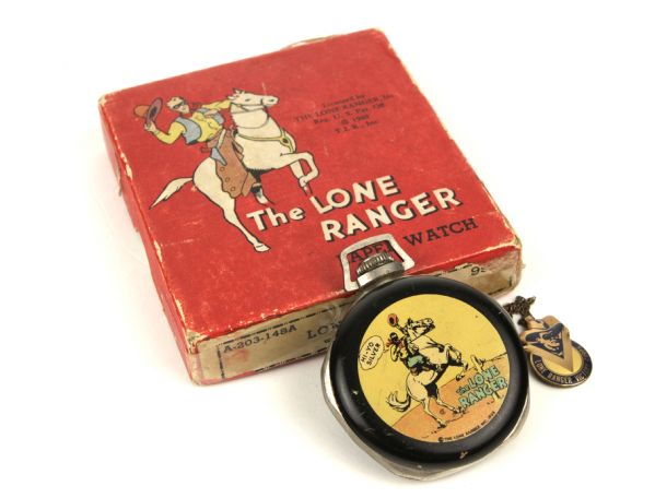 1940 The Lone Ranger Lapel Watch In Original Box 