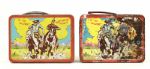 1954 The Lone Ranger Metal Lunch Buckett - Lot of 2 