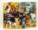 1970s The Lone Ranger Horse Figure With Silver & Scout & Four Figures - All MIB 