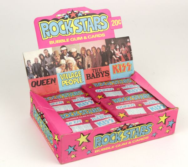 1978 Rock Stars Bubble Gum & Cards Unopened Box of 36 