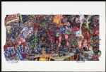 1980-2006 S. Clay Wilson "Group Lot of Three Limited Edition Signed Prints and Matchbook" Prints Measures 6.5" x 12" to 13" x 19" (MEARS LOA)  