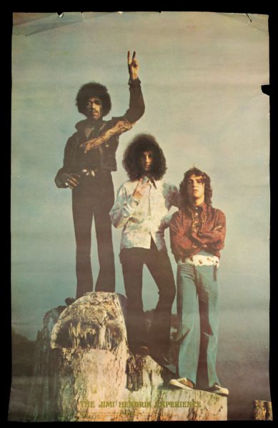 1969 Jimi Hendrix Experience Original 22" x 36" Promotional Poster