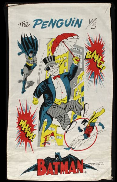 1966 Batman vs. Penguin  29" x 17" Hanging Wall Display 