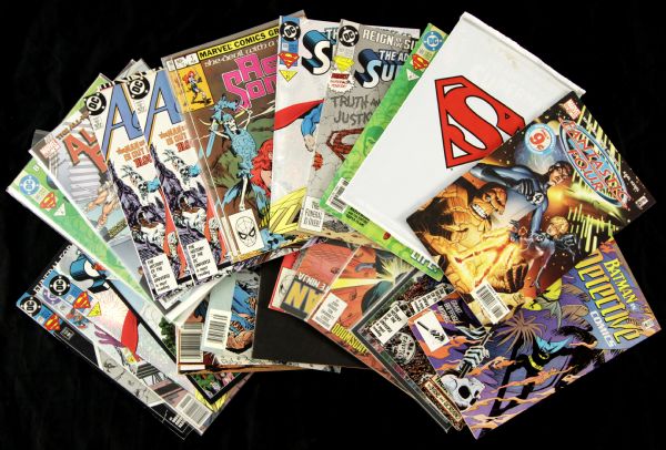 1983-93 Collection of Superman & Others DC Comics - Lot of 31 Incl. The Death of Superman Special 1985-90 Calvin & Hobbes Weekly & Sunday Paper Clippings Massive Lot