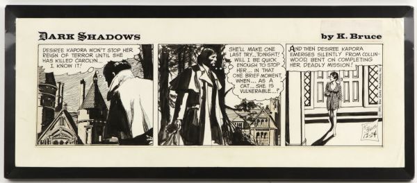 1971 Dark Shadows 12-24 Framed Comic Strip