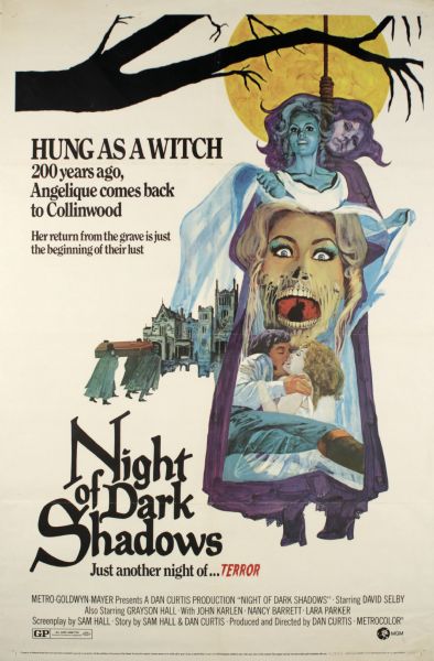1971 Night Of Dark Shadows One Sheet (27" x 41") Original Movie Poster (MEARS Auction LOA)