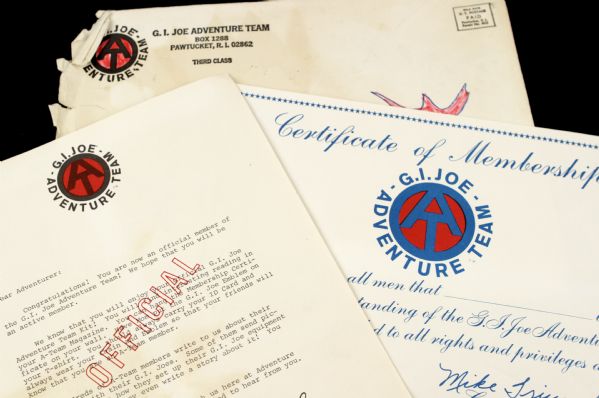 1960s G.I. Joe Adventure Team Membership Packet 