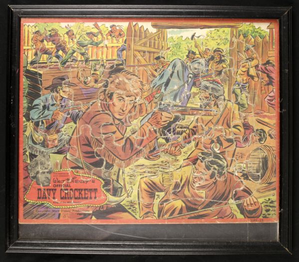 1955 Davy Crockett King of The Wild Frontier Walt Disney 10" x 14" Puzzle