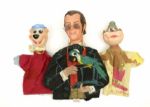 1960s Dr. Doolittle Magilla Gorilla Yogi Bear Hand Puppets - Lot of 3