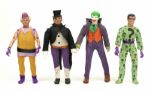 1973 The Villains 8"  MEGO Type 1 Action Figure - The Penguin Riddler Joker & Mr. Mxyzptlk (MEARS LOA) - Lot of 4