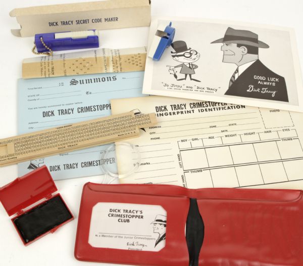 1961 Dick Tracy Crime Stoppers Club Kit - Lot of 2